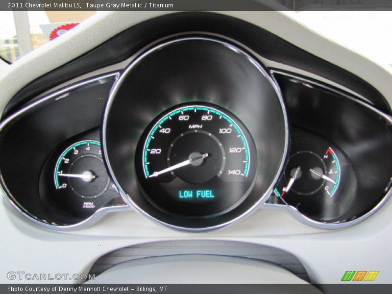 Taupe Gray Metallic / Titanium 2011 Chevrolet Malibu LS