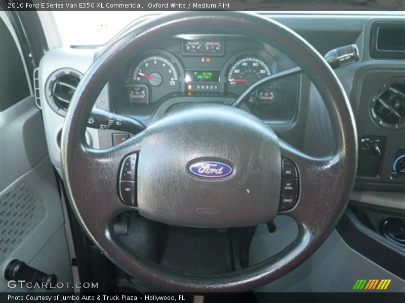 Oxford White / Medium Flint 2010 Ford E Series Van E350 XL Commericial