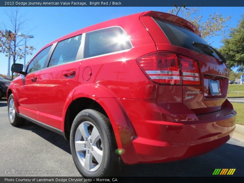Bright Red / Black 2013 Dodge Journey American Value Package