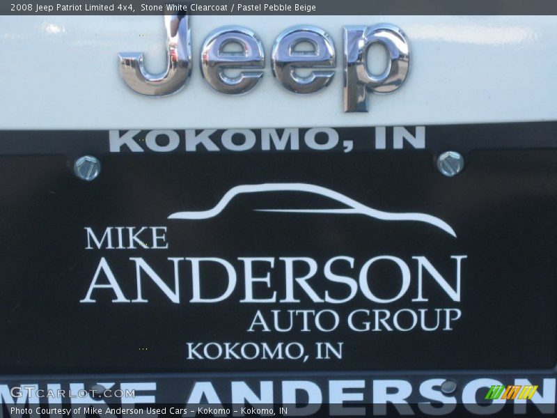 Stone White Clearcoat / Pastel Pebble Beige 2008 Jeep Patriot Limited 4x4