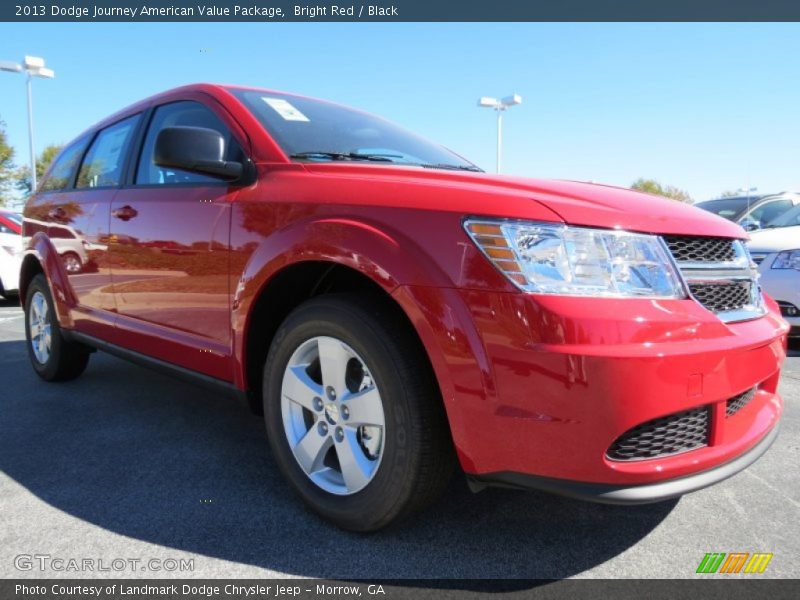 Bright Red / Black 2013 Dodge Journey American Value Package