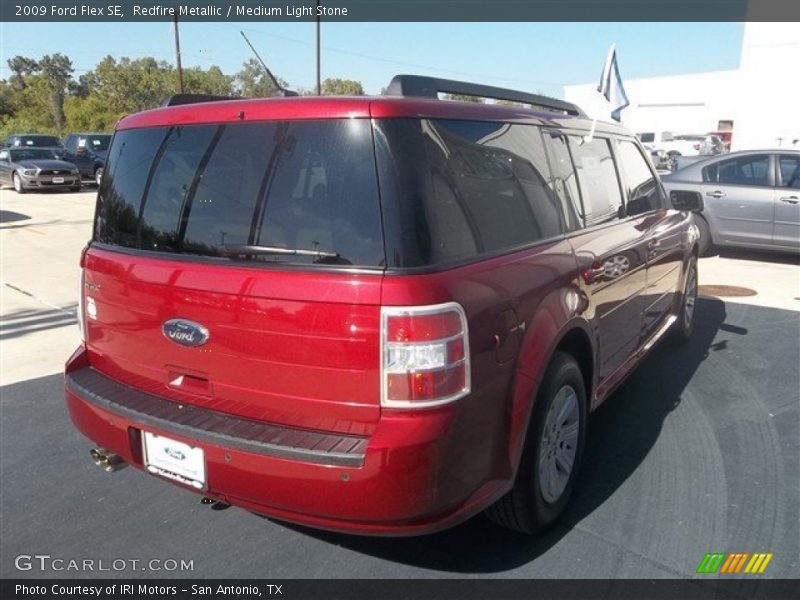 Redfire Metallic / Medium Light Stone 2009 Ford Flex SE