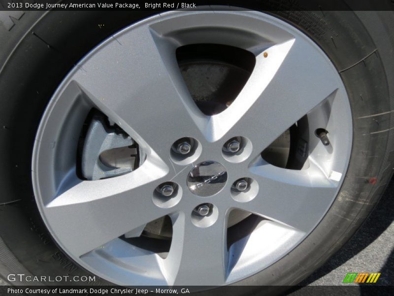 Bright Red / Black 2013 Dodge Journey American Value Package