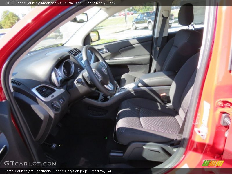 Bright Red / Black 2013 Dodge Journey American Value Package
