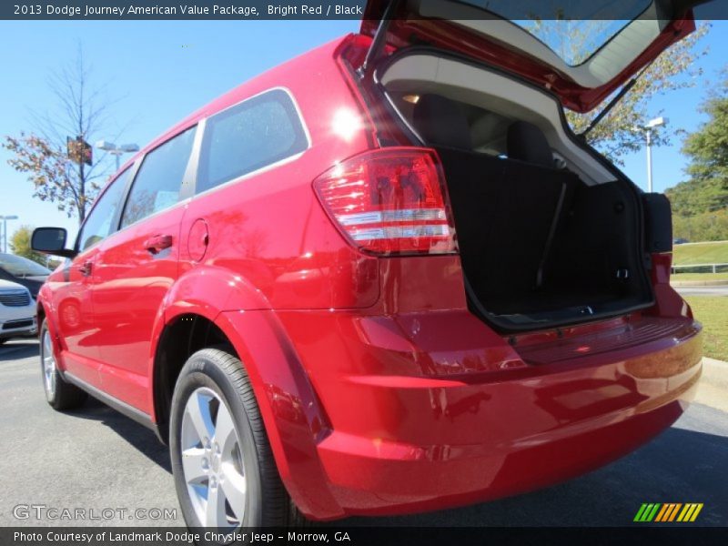 Bright Red / Black 2013 Dodge Journey American Value Package