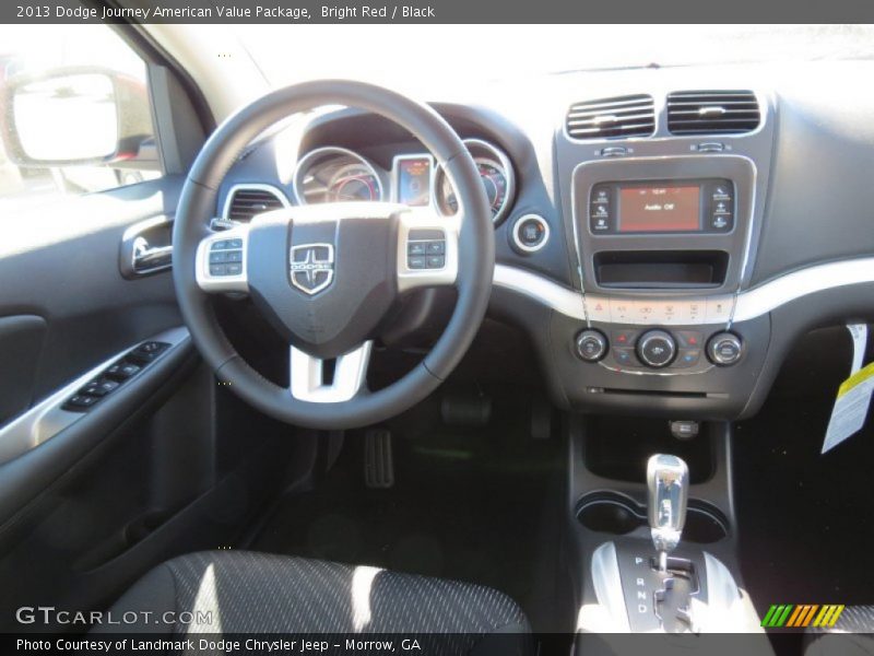 Bright Red / Black 2013 Dodge Journey American Value Package