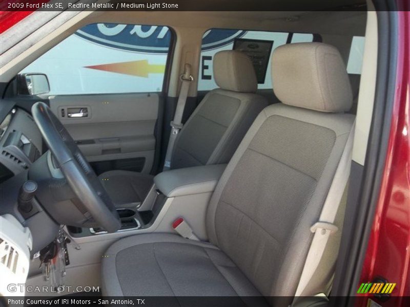 Redfire Metallic / Medium Light Stone 2009 Ford Flex SE