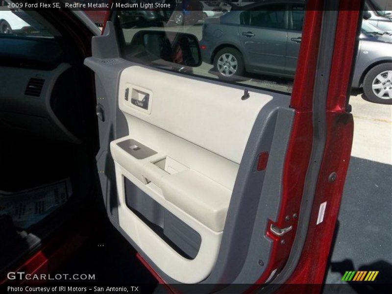 Redfire Metallic / Medium Light Stone 2009 Ford Flex SE