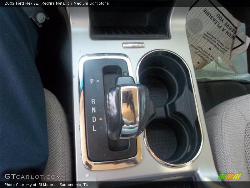 Redfire Metallic / Medium Light Stone 2009 Ford Flex SE