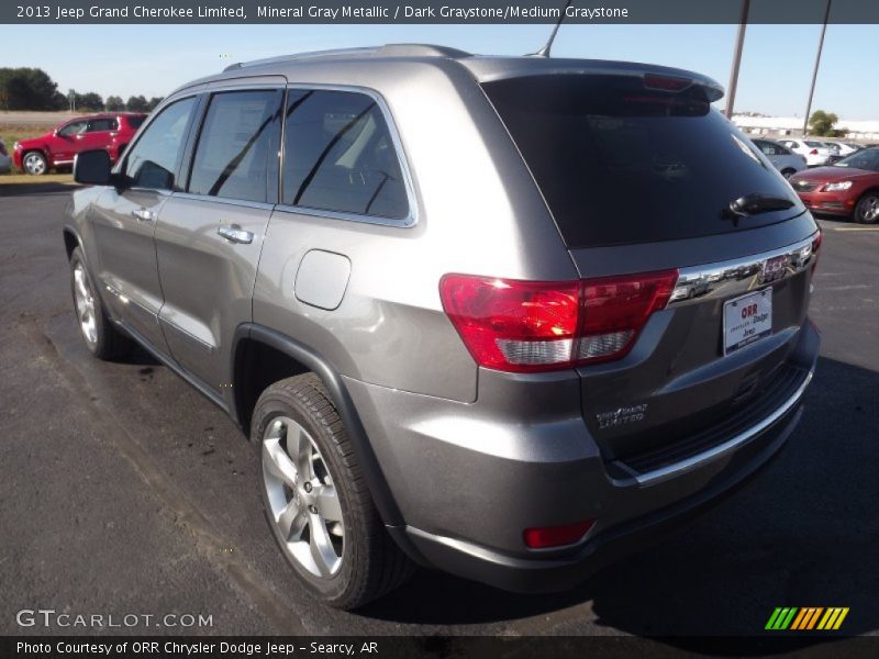 Mineral Gray Metallic / Dark Graystone/Medium Graystone 2013 Jeep Grand Cherokee Limited