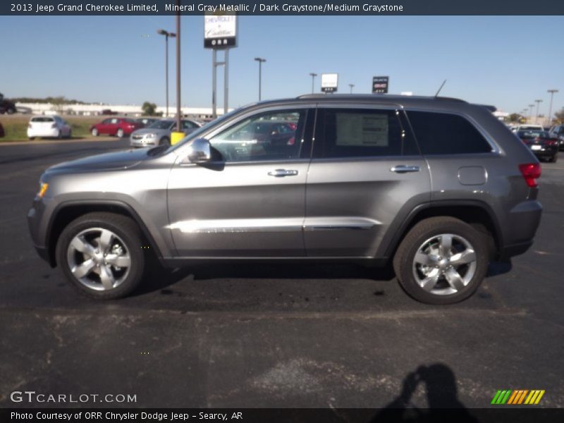 Mineral Gray Metallic / Dark Graystone/Medium Graystone 2013 Jeep Grand Cherokee Limited