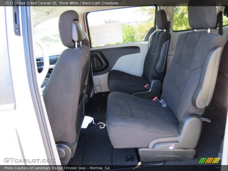 Stone White / Black/Light Graystone 2013 Dodge Grand Caravan SE