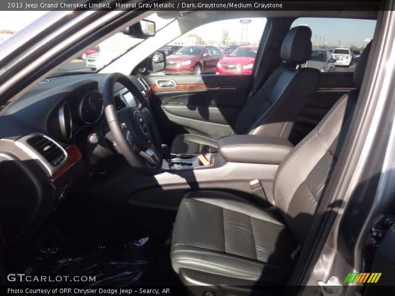Mineral Gray Metallic / Dark Graystone/Medium Graystone 2013 Jeep Grand Cherokee Limited
