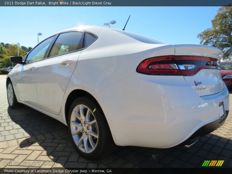 Bright White / Black/Light Diesel Gray 2013 Dodge Dart Rallye