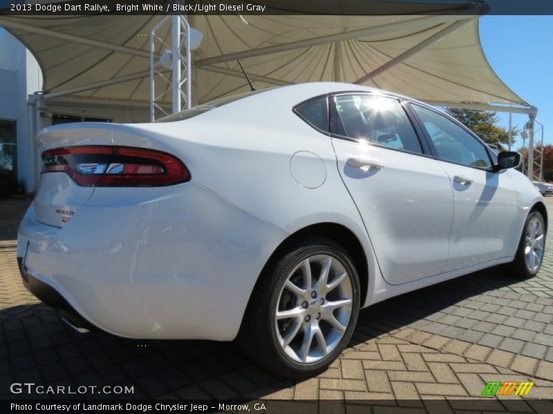 Bright White / Black/Light Diesel Gray 2013 Dodge Dart Rallye