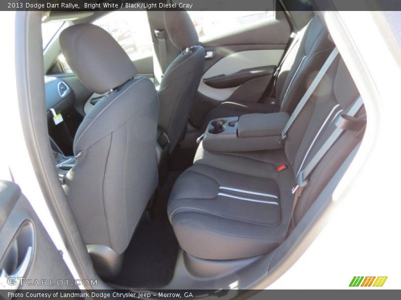 Bright White / Black/Light Diesel Gray 2013 Dodge Dart Rallye