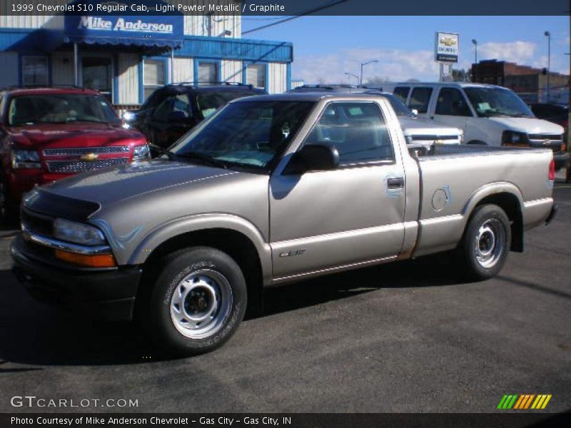 Light Pewter Metallic / Graphite 1999 Chevrolet S10 Regular Cab