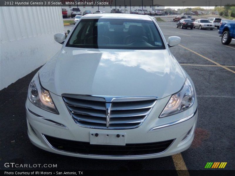 White Satin Pearl / Saddle 2012 Hyundai Genesis 3.8 Sedan