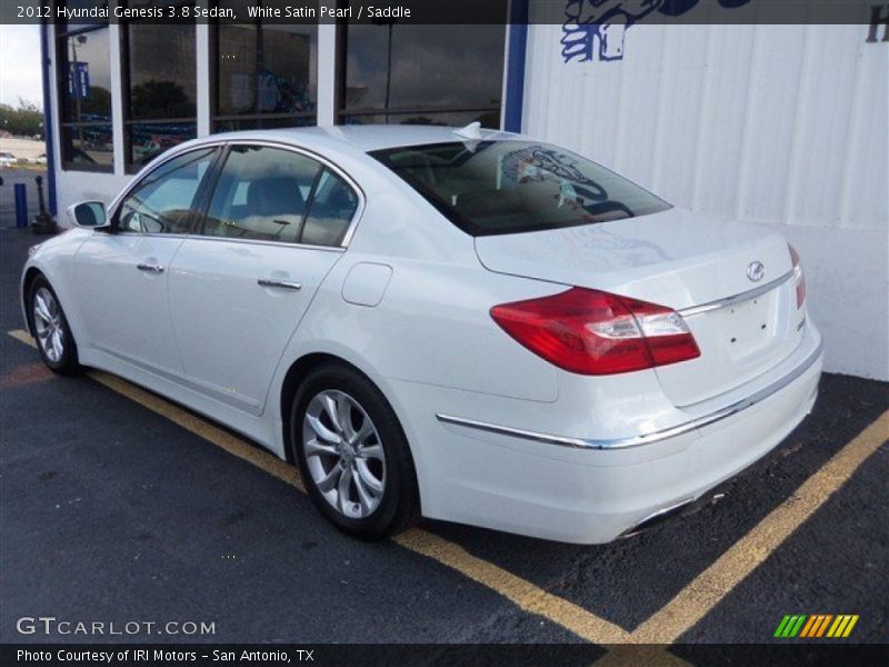 White Satin Pearl / Saddle 2012 Hyundai Genesis 3.8 Sedan