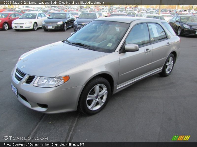 Satin Grey Metallic / Black/Parchment 2005 Saab 9-2X Linear Wagon