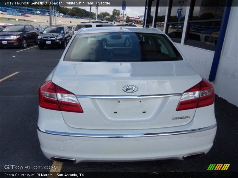 White Satin Pearl / Saddle 2012 Hyundai Genesis 3.8 Sedan