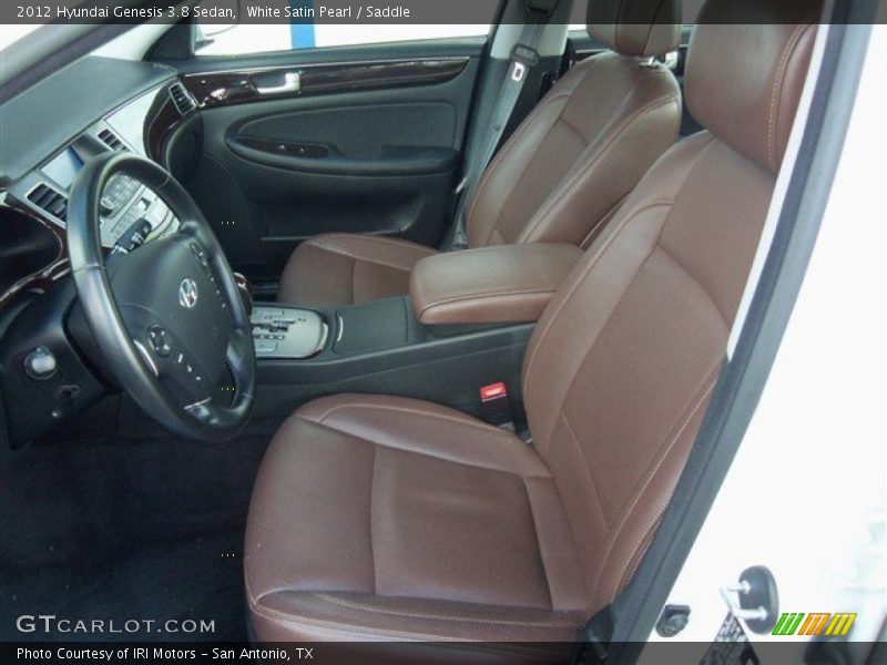  2012 Genesis 3.8 Sedan Saddle Interior