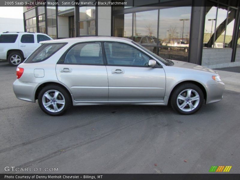 Satin Grey Metallic / Black/Parchment 2005 Saab 9-2X Linear Wagon