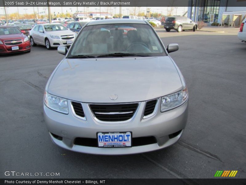 Satin Grey Metallic / Black/Parchment 2005 Saab 9-2X Linear Wagon
