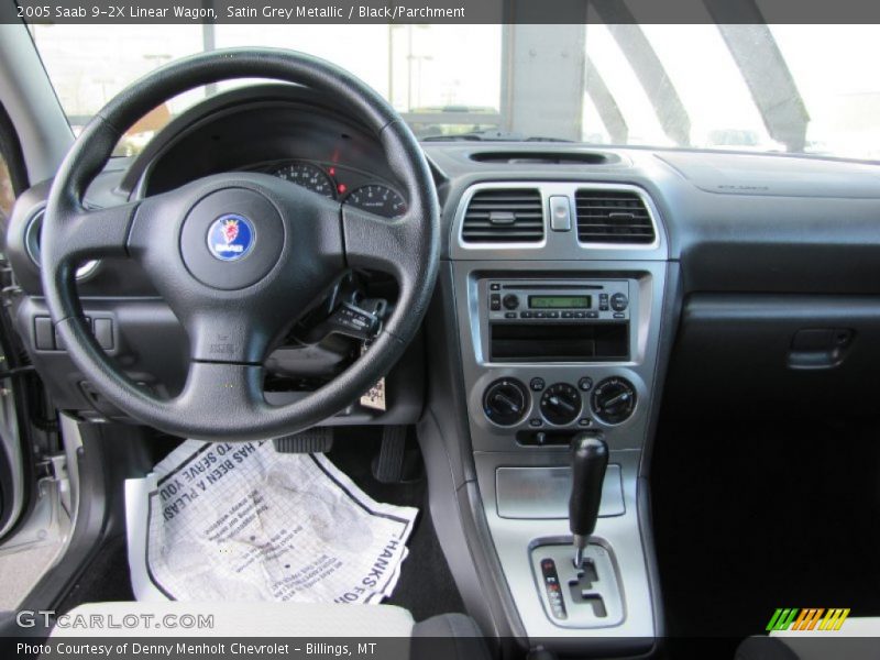 Satin Grey Metallic / Black/Parchment 2005 Saab 9-2X Linear Wagon