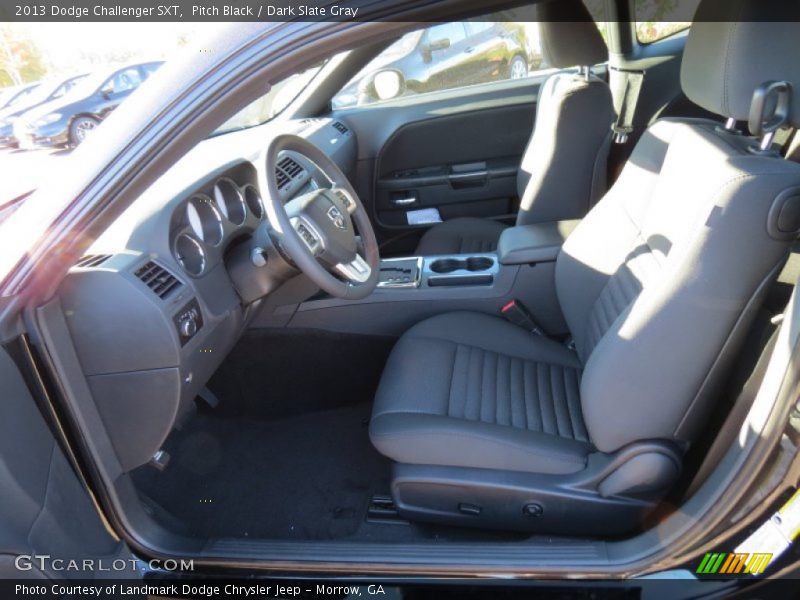 Pitch Black / Dark Slate Gray 2013 Dodge Challenger SXT