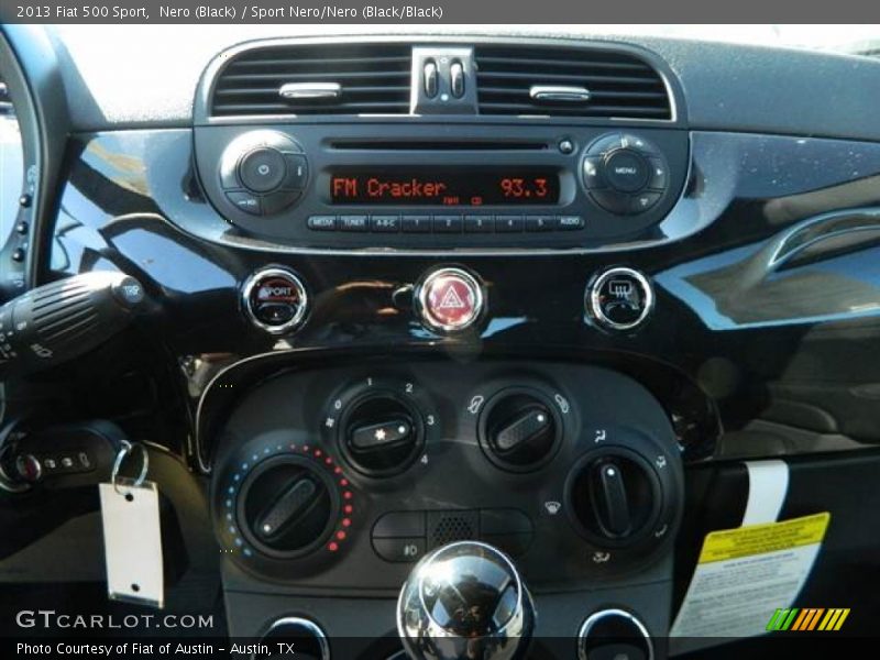 Controls of 2013 500 Sport