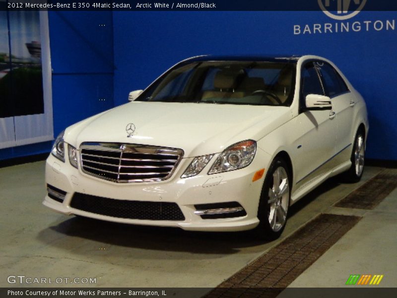 Arctic White / Almond/Black 2012 Mercedes-Benz E 350 4Matic Sedan
