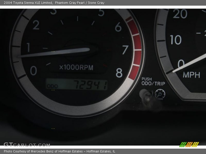 Phantom Gray Pearl / Stone Gray 2004 Toyota Sienna XLE Limited