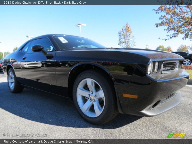 Pitch Black / Dark Slate Gray 2013 Dodge Challenger SXT