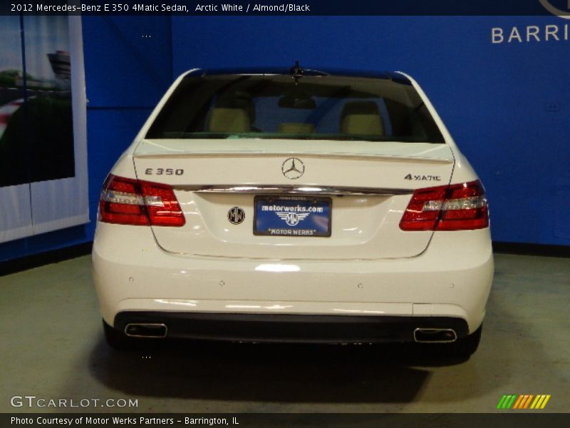 Arctic White / Almond/Black 2012 Mercedes-Benz E 350 4Matic Sedan