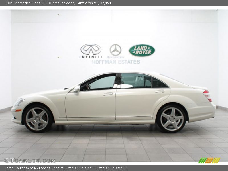 Arctic White / Oyster 2009 Mercedes-Benz S 550 4Matic Sedan