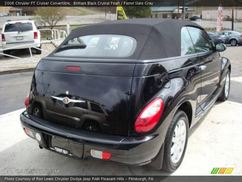 Brilliant Black Crystal Pearl / Pastel Slate Gray 2006 Chrysler PT Cruiser Convertible