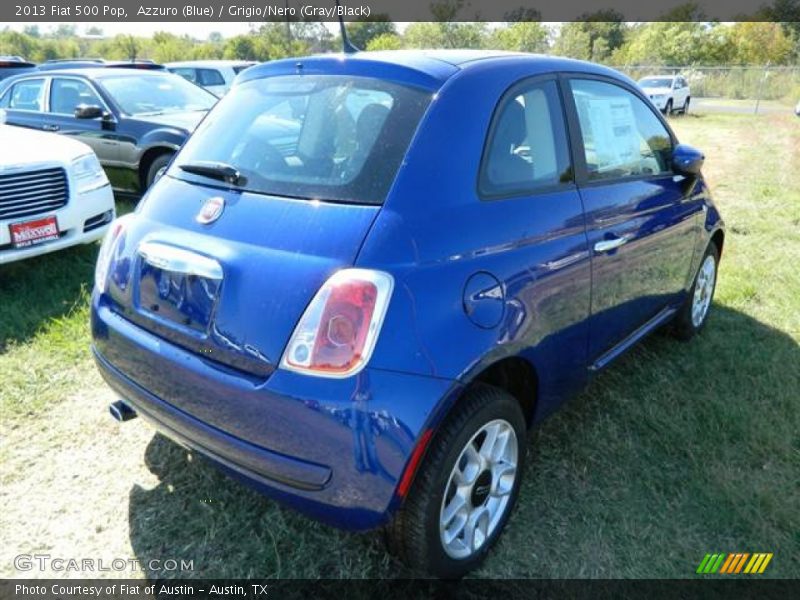 Azzuro (Blue) / Grigio/Nero (Gray/Black) 2013 Fiat 500 Pop