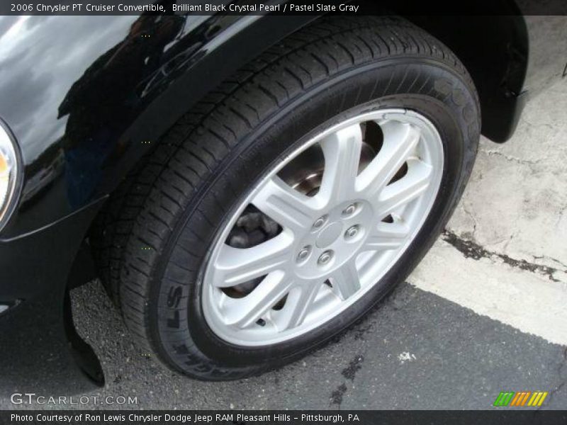 Brilliant Black Crystal Pearl / Pastel Slate Gray 2006 Chrysler PT Cruiser Convertible