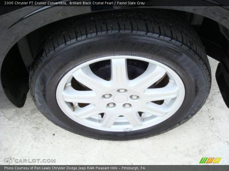 Brilliant Black Crystal Pearl / Pastel Slate Gray 2006 Chrysler PT Cruiser Convertible