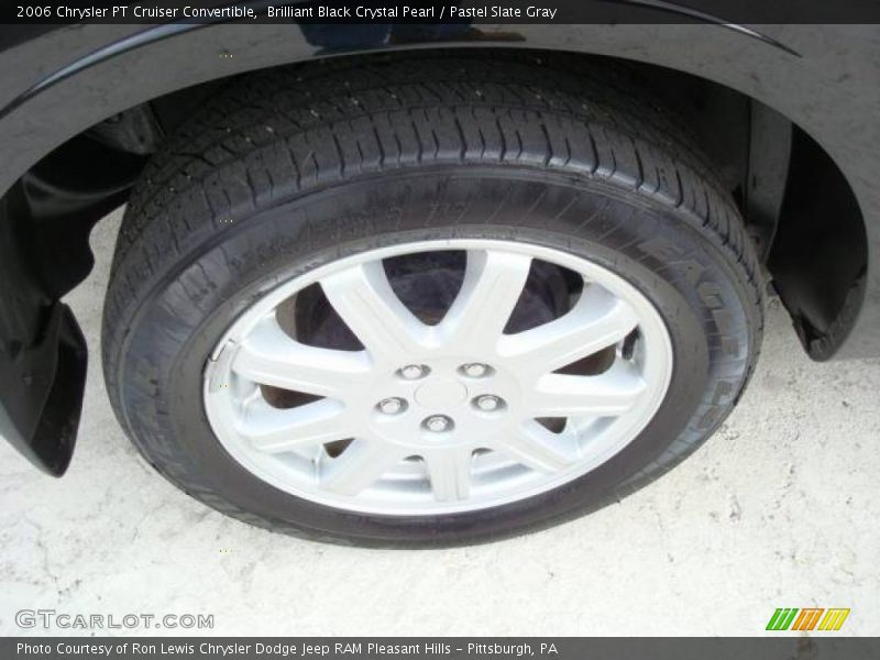 Brilliant Black Crystal Pearl / Pastel Slate Gray 2006 Chrysler PT Cruiser Convertible