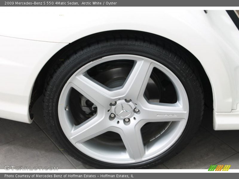 Arctic White / Oyster 2009 Mercedes-Benz S 550 4Matic Sedan