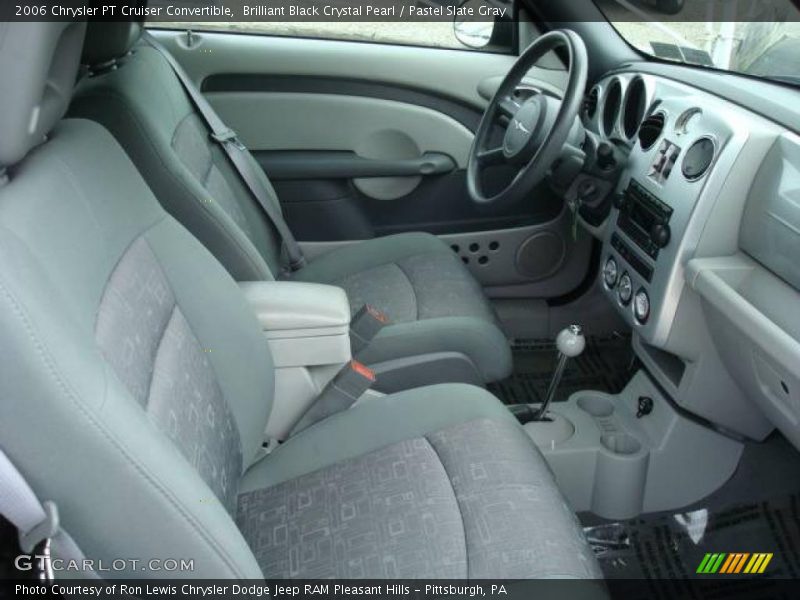 Brilliant Black Crystal Pearl / Pastel Slate Gray 2006 Chrysler PT Cruiser Convertible