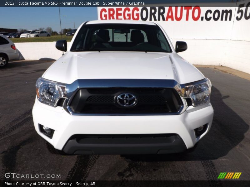 Super White / Graphite 2013 Toyota Tacoma V6 SR5 Prerunner Double Cab