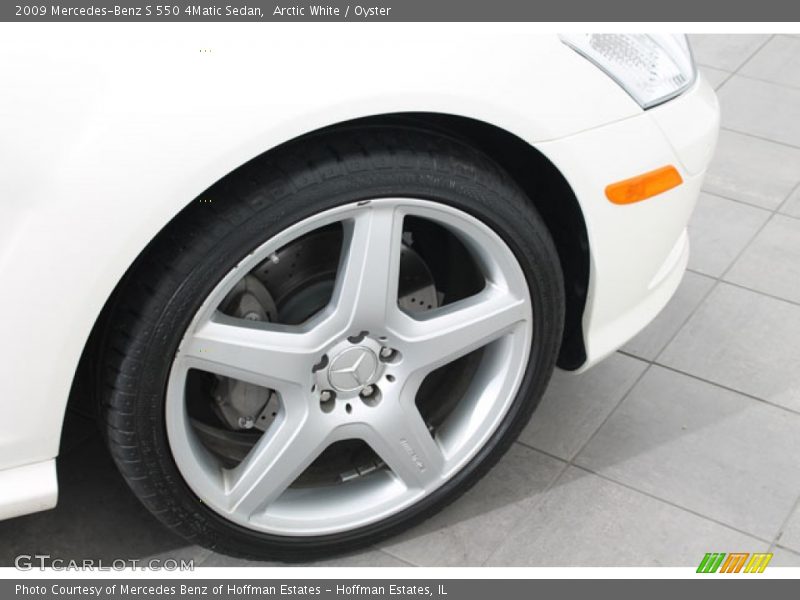 Arctic White / Oyster 2009 Mercedes-Benz S 550 4Matic Sedan