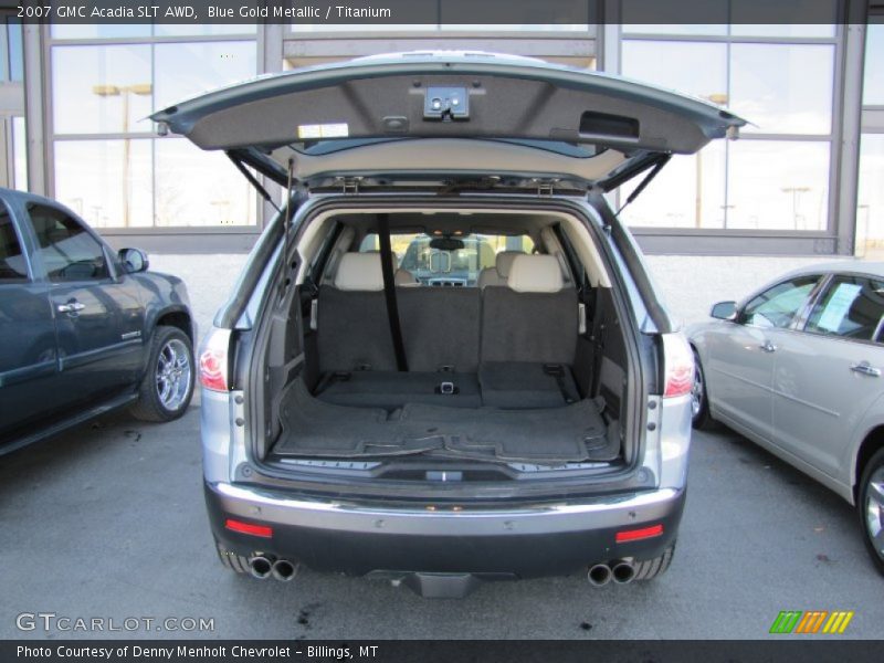 Blue Gold Metallic / Titanium 2007 GMC Acadia SLT AWD