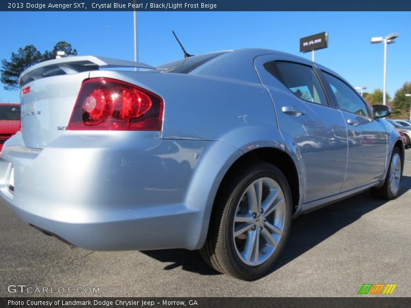 Crystal Blue Pearl / Black/Light Frost Beige 2013 Dodge Avenger SXT