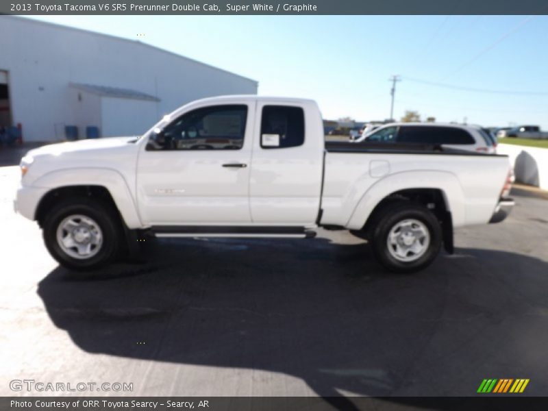 Super White / Graphite 2013 Toyota Tacoma V6 SR5 Prerunner Double Cab
