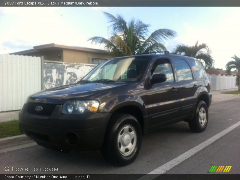 Black / Medium/Dark Pebble 2007 Ford Escape XLS