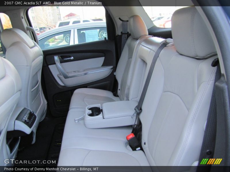 Blue Gold Metallic / Titanium 2007 GMC Acadia SLT AWD